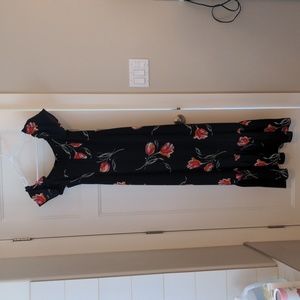 Black maxi dress
